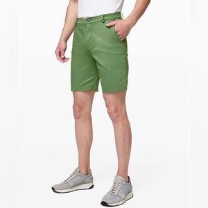 2019 Lululemon Commission Short Slim 9” Green Haze ABC Chino Mens 33